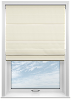 Menton, Oyster - Twist&Fit Roman Blind
